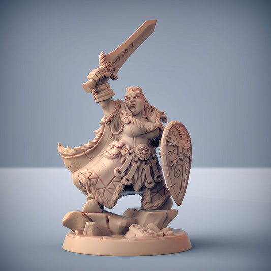 Gerda | Dwarven Mountaineers of Skutagaard | Fantasy D&D Miniature | Artisan Guild