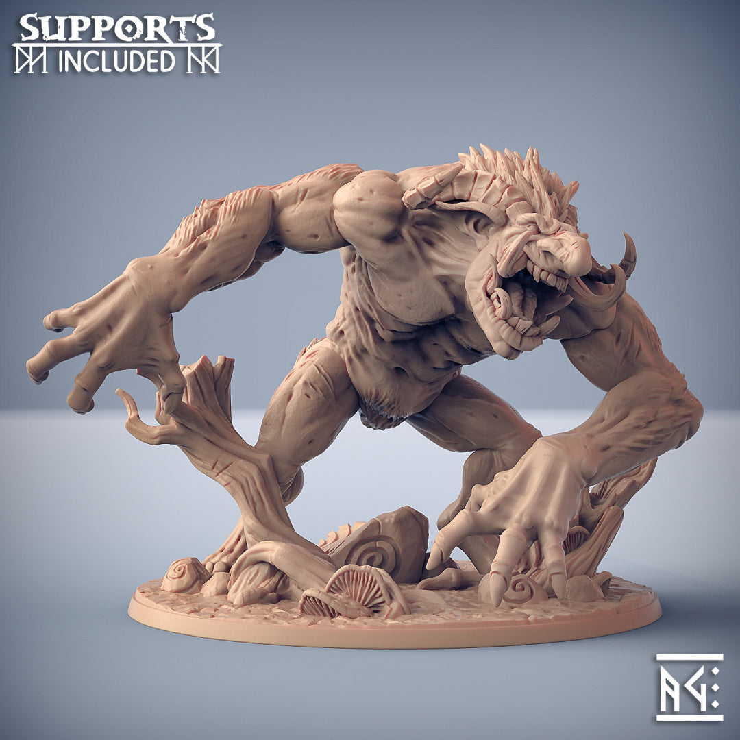 Giant Svart Troll | Svartwood Trolls | Fantasy D&D Miniature | Artisan Guild