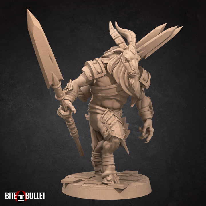 Goatmen Miniatures | Bullet Hell Demons | Fantasy Miniature | Bite the Bullet
