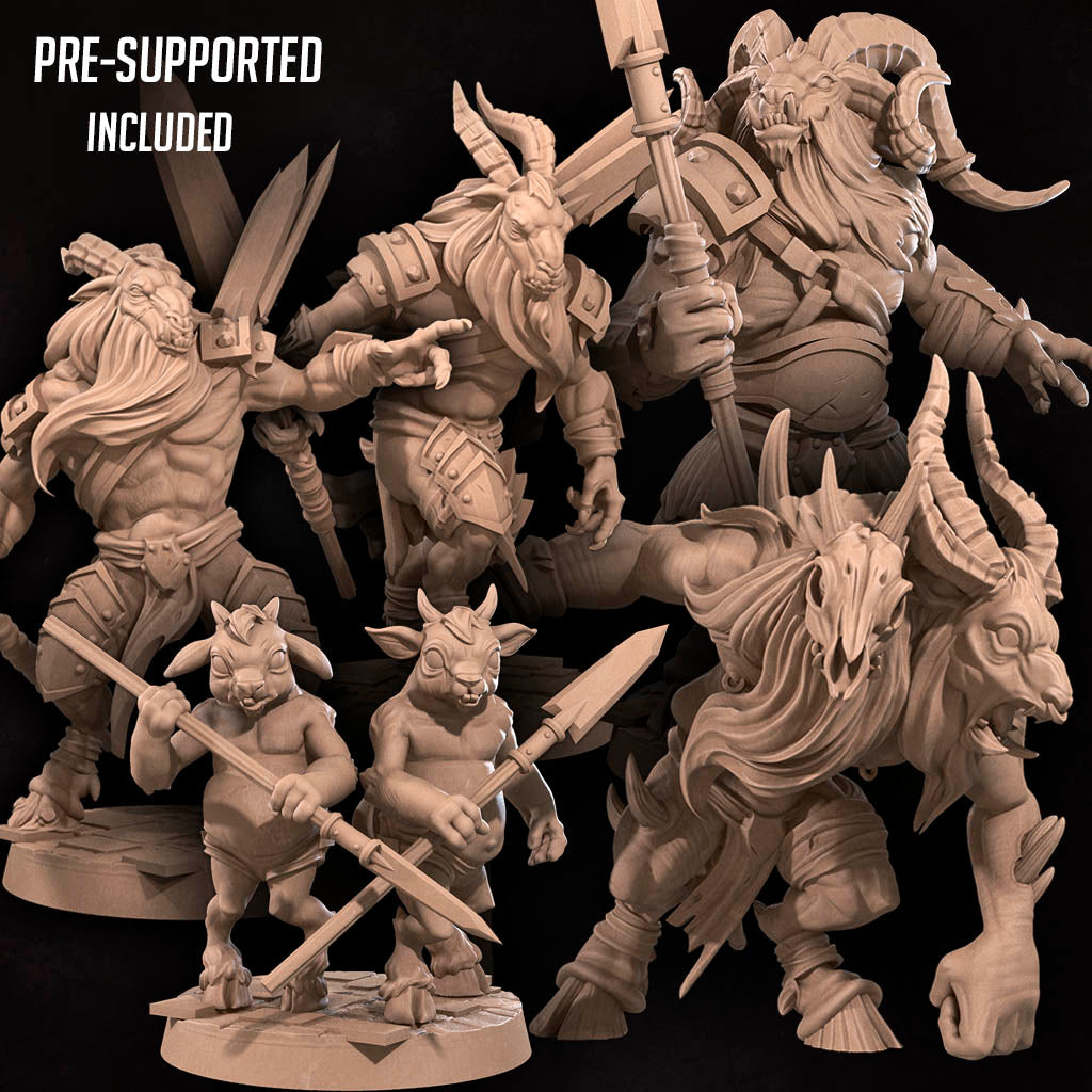 Goatmen Miniatures | Bullet Hell Demons | Fantasy Miniature | Bite the Bullet