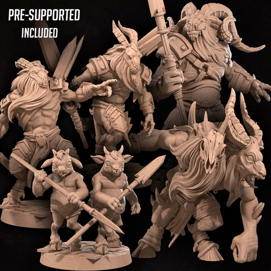 Goatmen Miniatures | Bullet Hell Demons | Fantasy Miniature | Bite the Bullet