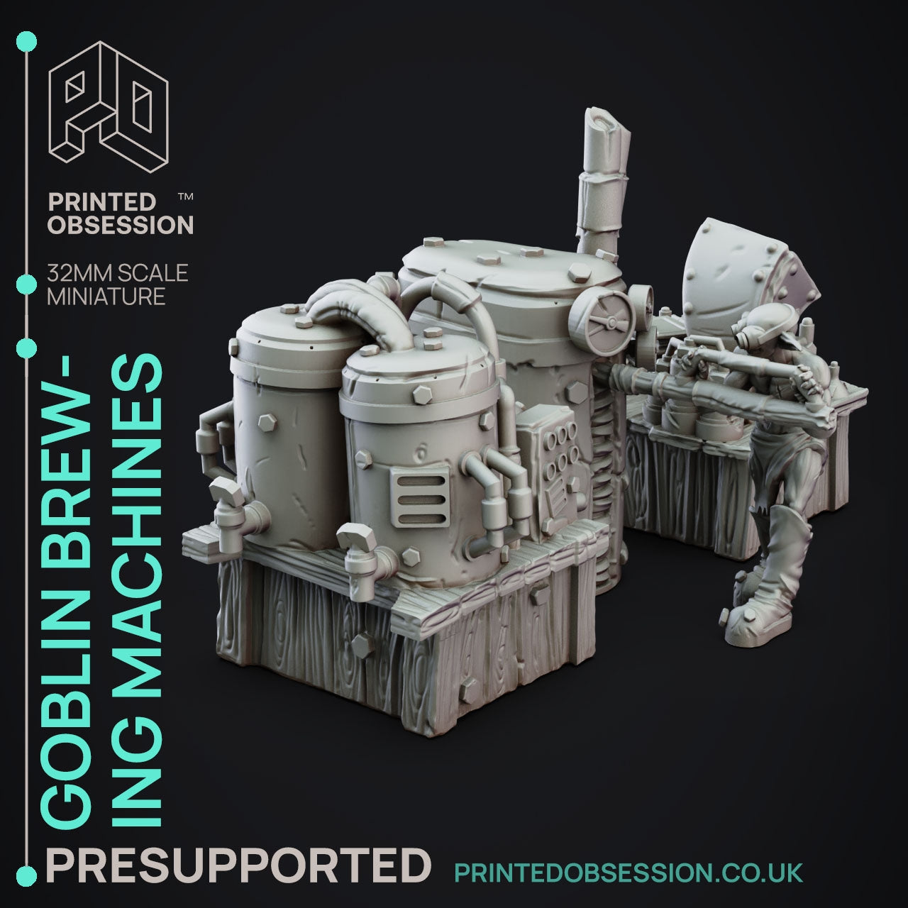 Goblin Brewers Miniatures | Fantasy Miniature | Printed Obsession