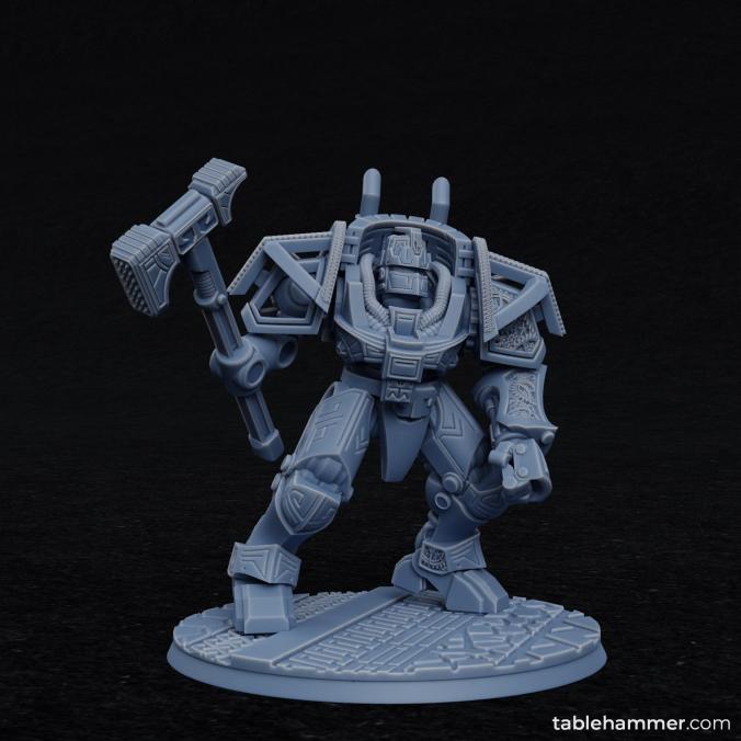 Clockwork Ancient - Space Dwarf golem mech