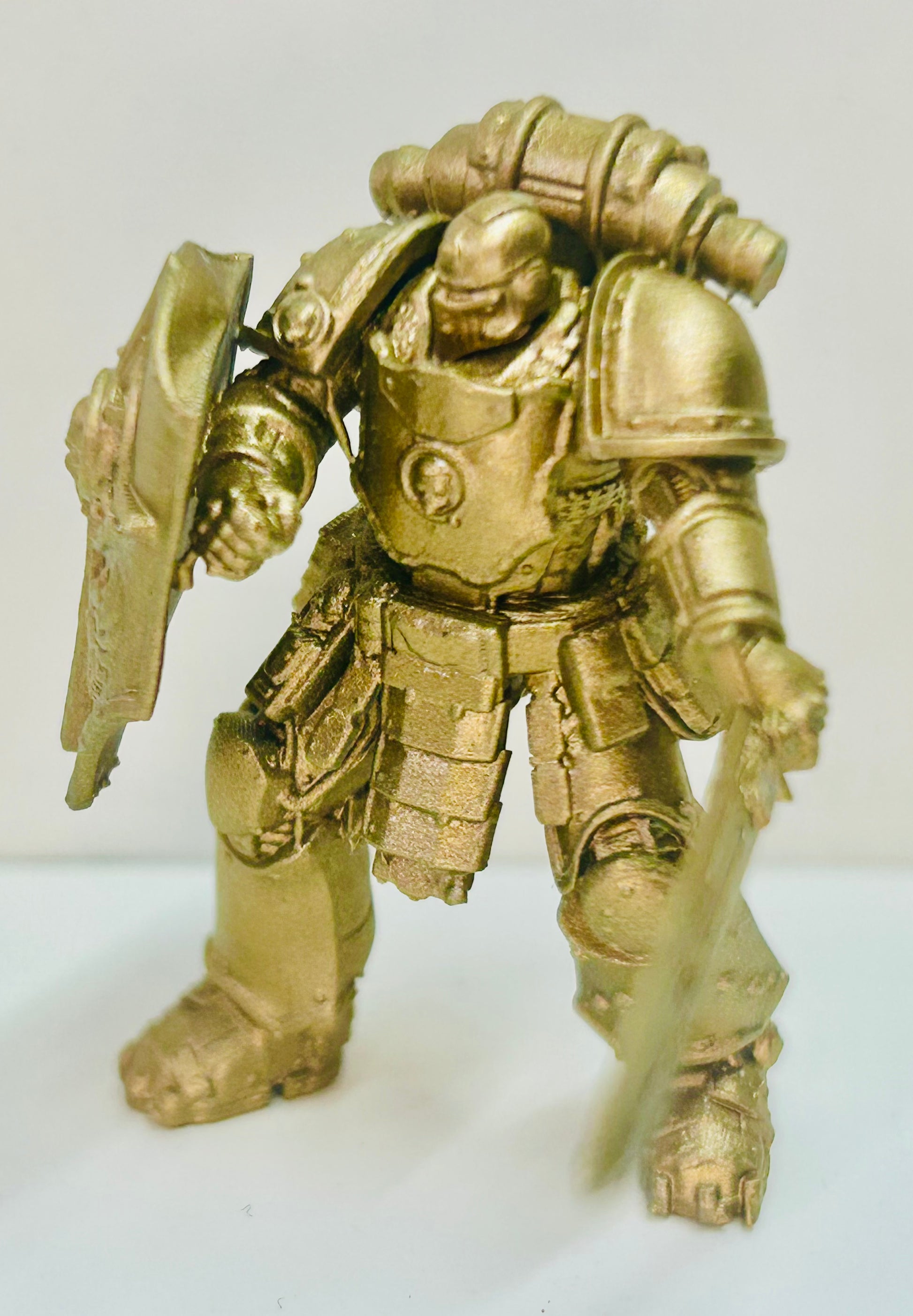 space marines of the legion astartes for 40k or 30k warhammer games in Crusade era armour patterns. 