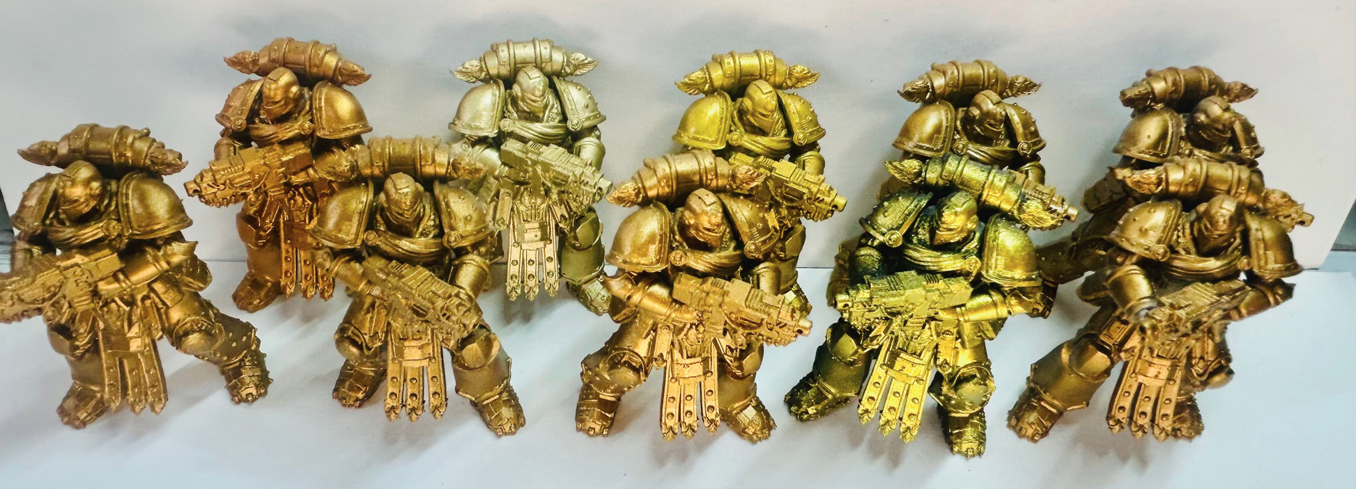 space marines of the legion astartes for 40k or 30k warhammer games in Crusade era armour patterns. 