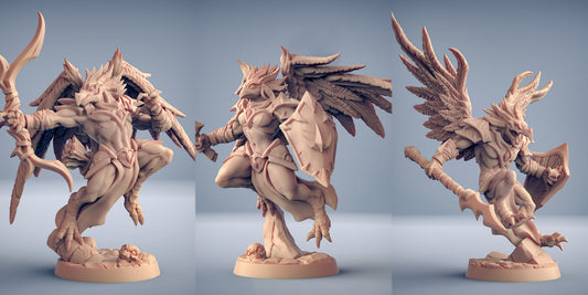 High Gryphkin Miniatures | Eye-Cult Gryphkin | Fantasy D&D Miniature | Artisan Guild