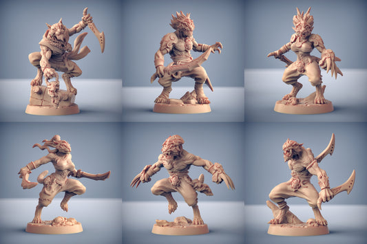 Headhunter Miniatures | Rakshakin Headhunter | Fantasy D&D Miniature | Artisan Guild