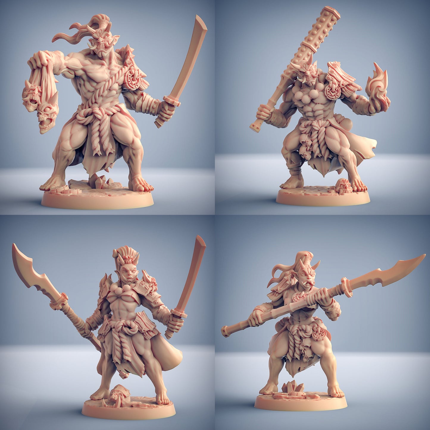 Oni Grunt Miniatures | Oni Clan | Fantasy D&D Miniature | Artisan Guild