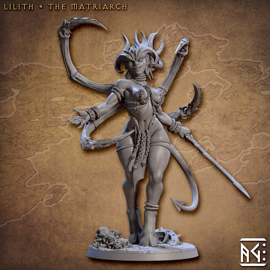 Lilith the Matriarch | The Demon King's Spawn | Fantasy D&D Miniature | Artisan Guild