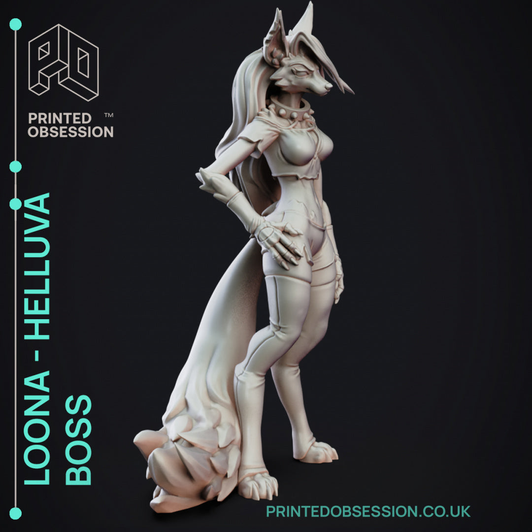 Loona (150mm) | Helluva Boss | Fantasy Miniature | Printed Obsession