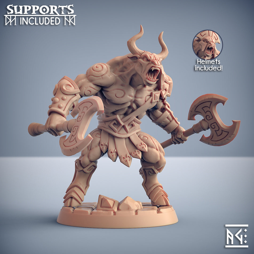 Minotaur C | Order of the Labyrinth | Fantasy D&D Miniature | Artisan Guild