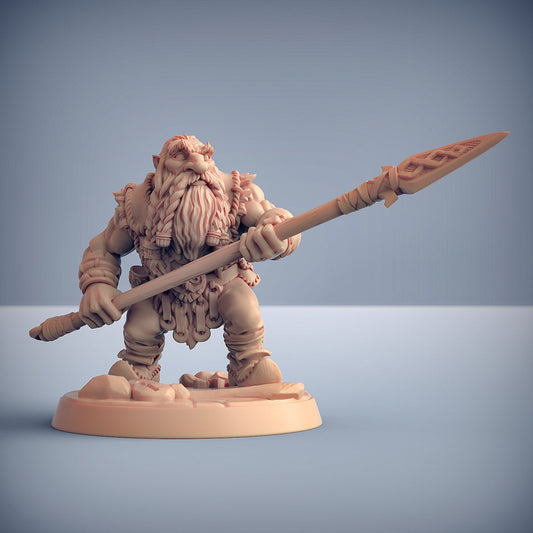 Mountaineer B | Dwarven Mountaineers of Skutagaard | Fantasy D&D Miniature | Artisan Guild