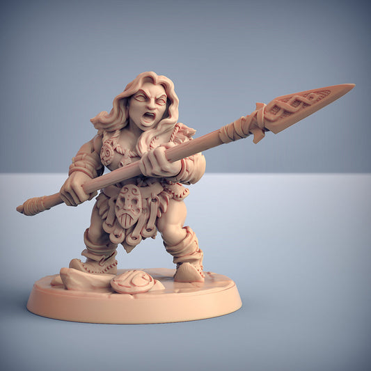 Mountaineer E | Dwarven Mountaineers of Skutagaard | Fantasy D&D Miniature | Artisan Guild