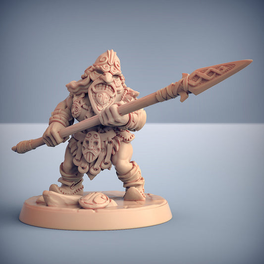 Mountaineer E w/Mask | Dwarven Mountaineers of Skutagaard | Fantasy D&D Miniature | Artisan Guild