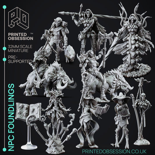 NPC Foundlings Miniatures | Fantasy Miniature | Printed Obsession