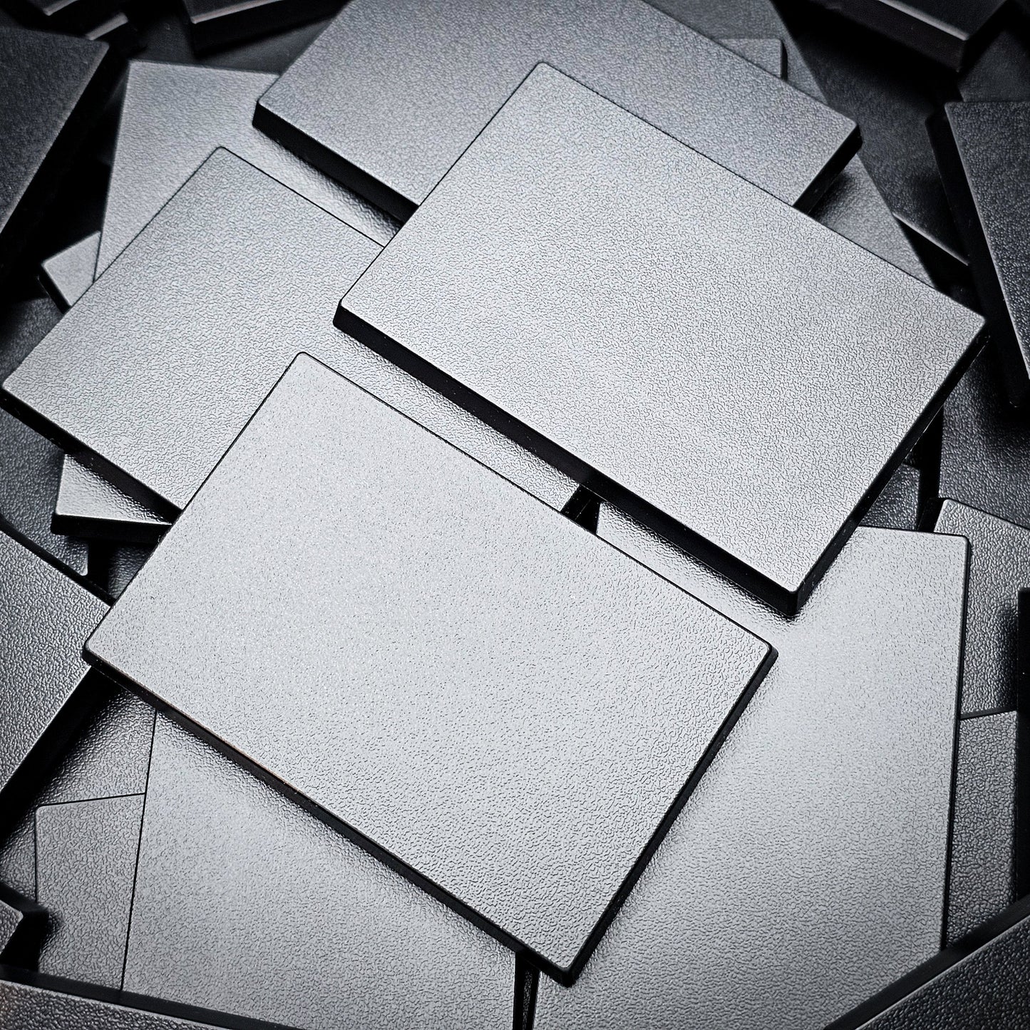 50x75mm | 75x50mm Rectangular Plain Plastic Bases | Versatile Miniature Stands