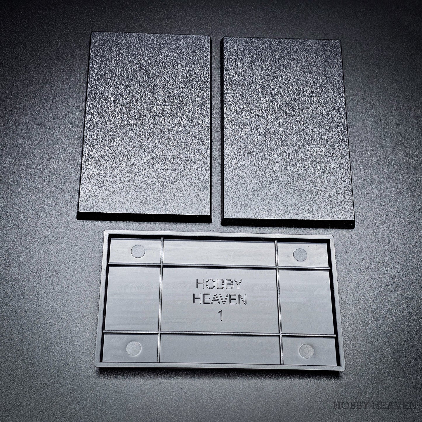 100x60mm Rectangular Plain Plastic Bases