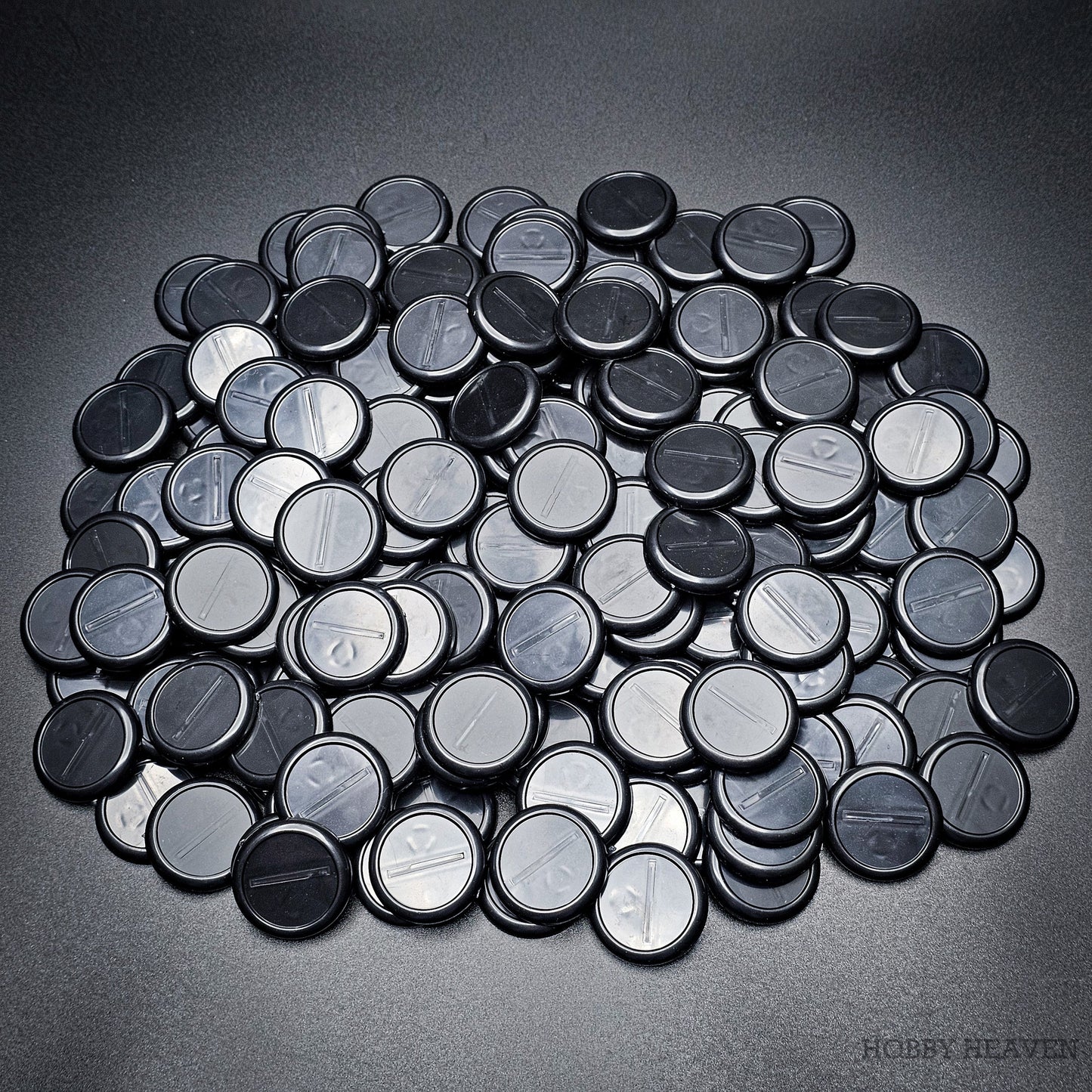30mm Wide Lip Round Plastic Bases