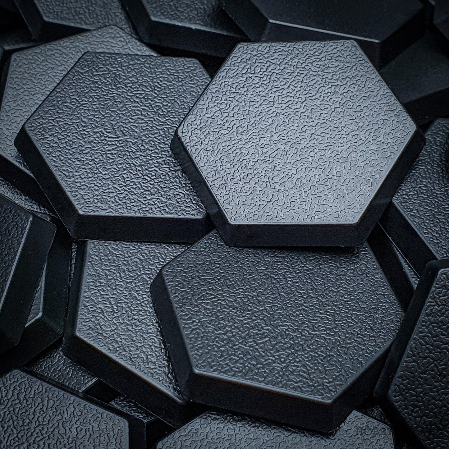 30mm Hexagonal Plain Plastic Bases