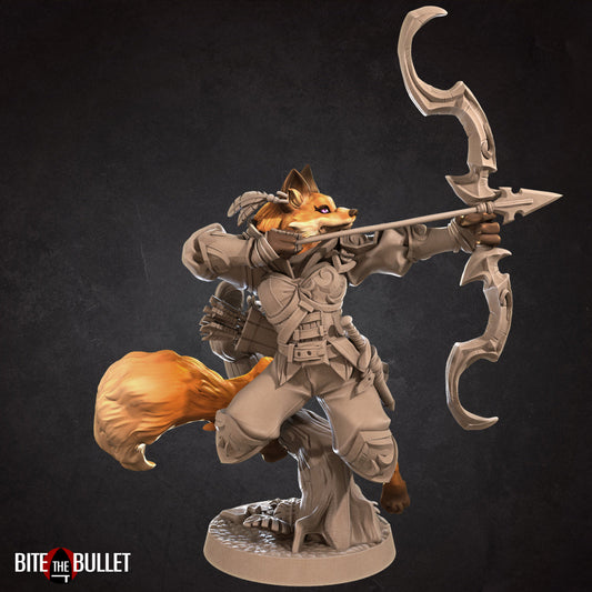 Ranger | Foxfolk | Fantasy Miniature | Bite the Bullet