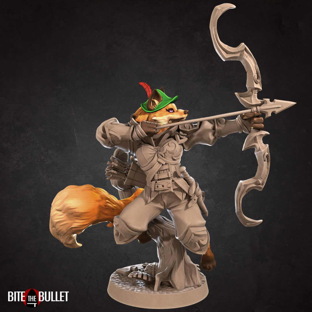 Ranger w/ Hat | Foxfolk | Fantasy Miniature | Bite the Bullet