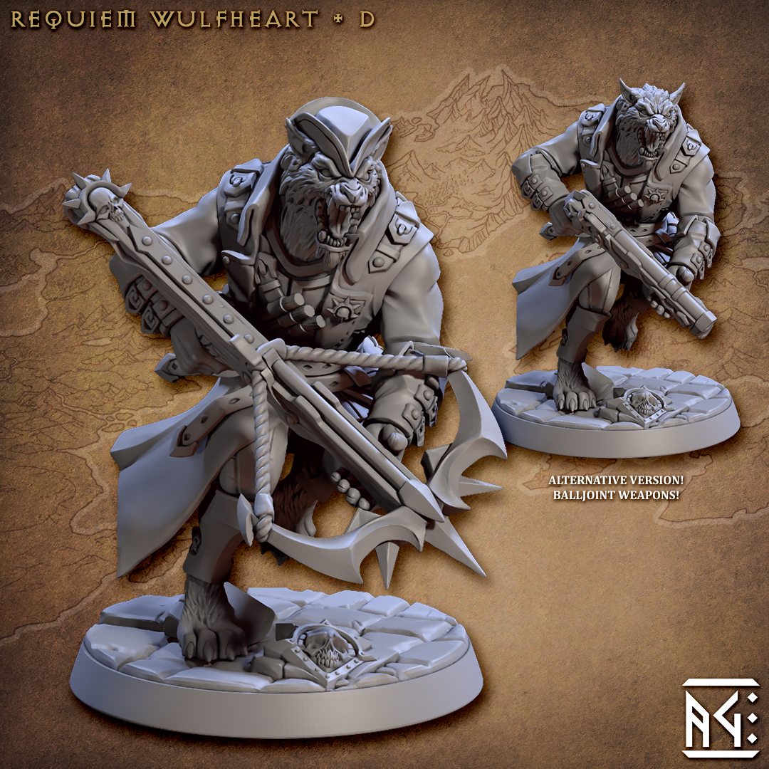 Requiem Demon Hunters Miniatures (Full Set) | Fantasy D&D Miniature | Artisan Guild