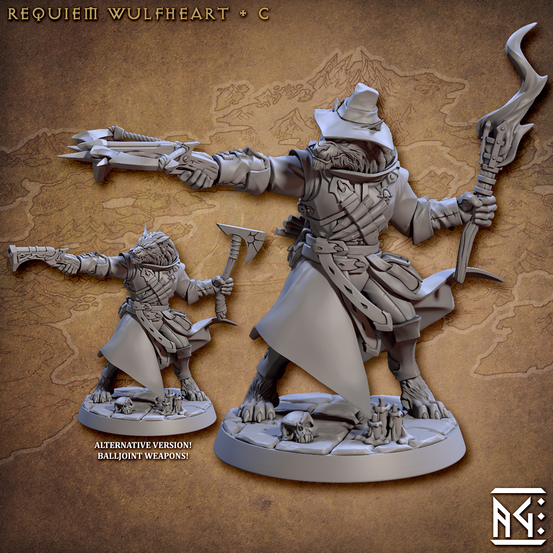 Requiem Demon Hunters Miniatures (Full Set) | Fantasy D&D Miniature | Artisan Guild