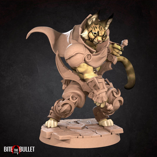 Rogue | Tabaxi | Fantasy Miniature | Bite the Bullet