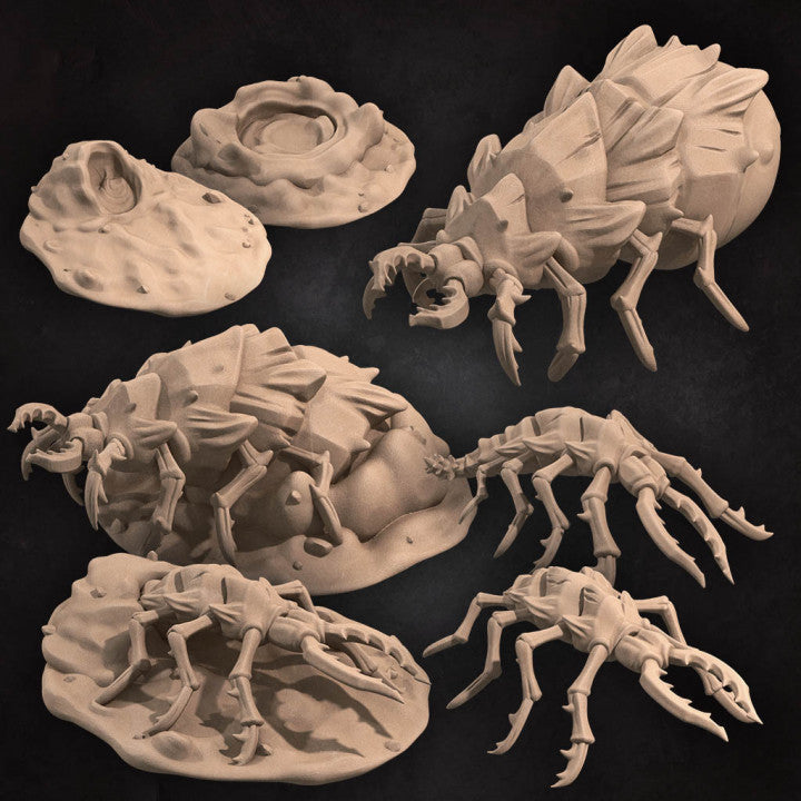 Sand Maggots | Bullet Hell Demons | Fantasy Miniature | Bite the Bullet