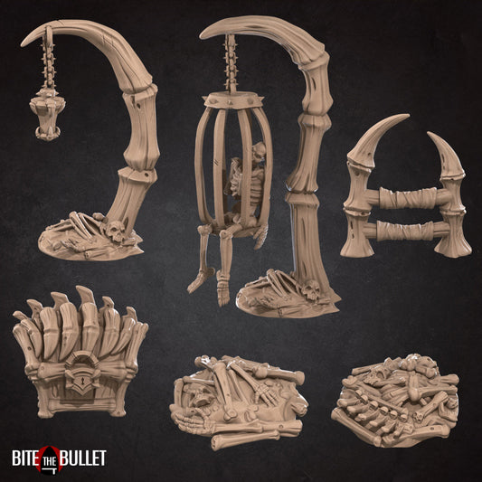 Scenery B | Dungeon Undead | Fantasy Miniature | Bite the Bullet