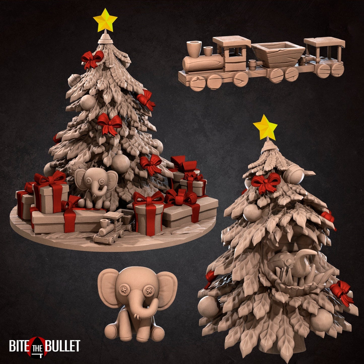 Scenery | Bullet Town Christmas | Fantasy Miniature | Bite the Bullet