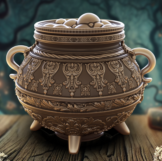 Witches Cauldron Screw-top Dice Box