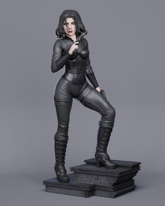 Selene from the Underworld film serise 3D printed model statue in a sexy pose