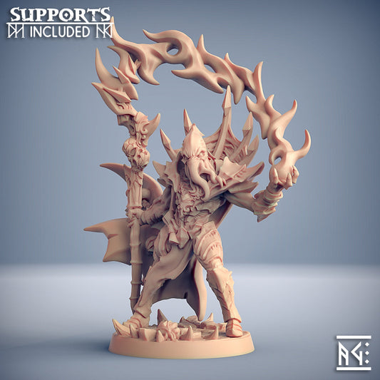 Slathos the Soul Stealer | Depth One Reavers | Fantasy D&D Miniature | Artisan Guild