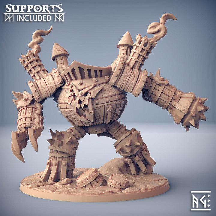 Sparksoot Scrap Golem | Sparksoot Goblins | Fantasy D&D Miniature | Artisan Guild