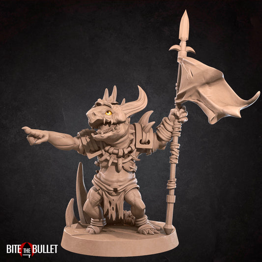 Squad Leader | Kobolds | Fantasy Miniature | Bite the Bullet