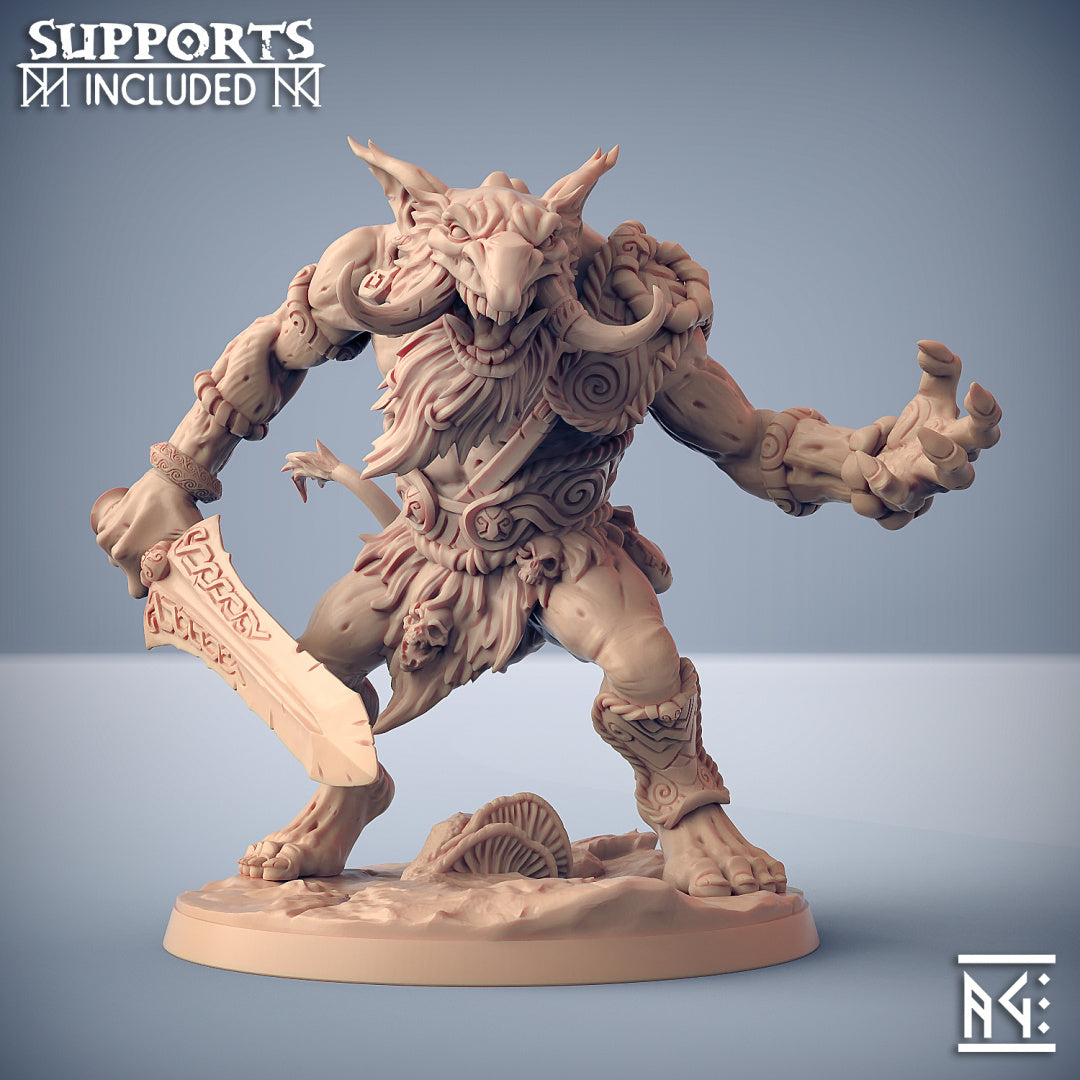 Svartwood Trolls Miniatures (Full Set) | Fantasy D&D Miniature | Artisan Guild