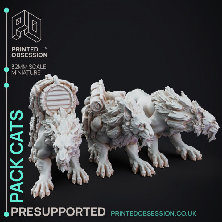Tabaxi Caravan Miniatures | Fantasy Miniature | Printed Obsession