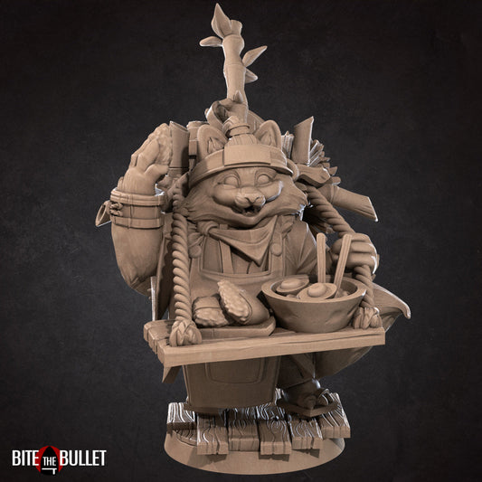 Tanuki Shop Owner | Japanese Bullet Town | Fantasy Miniature | Bite the Bullet