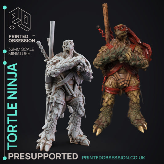 Tortle Ninja | Ninjas & Mimics | Fantasy Miniature | Printed Obsession