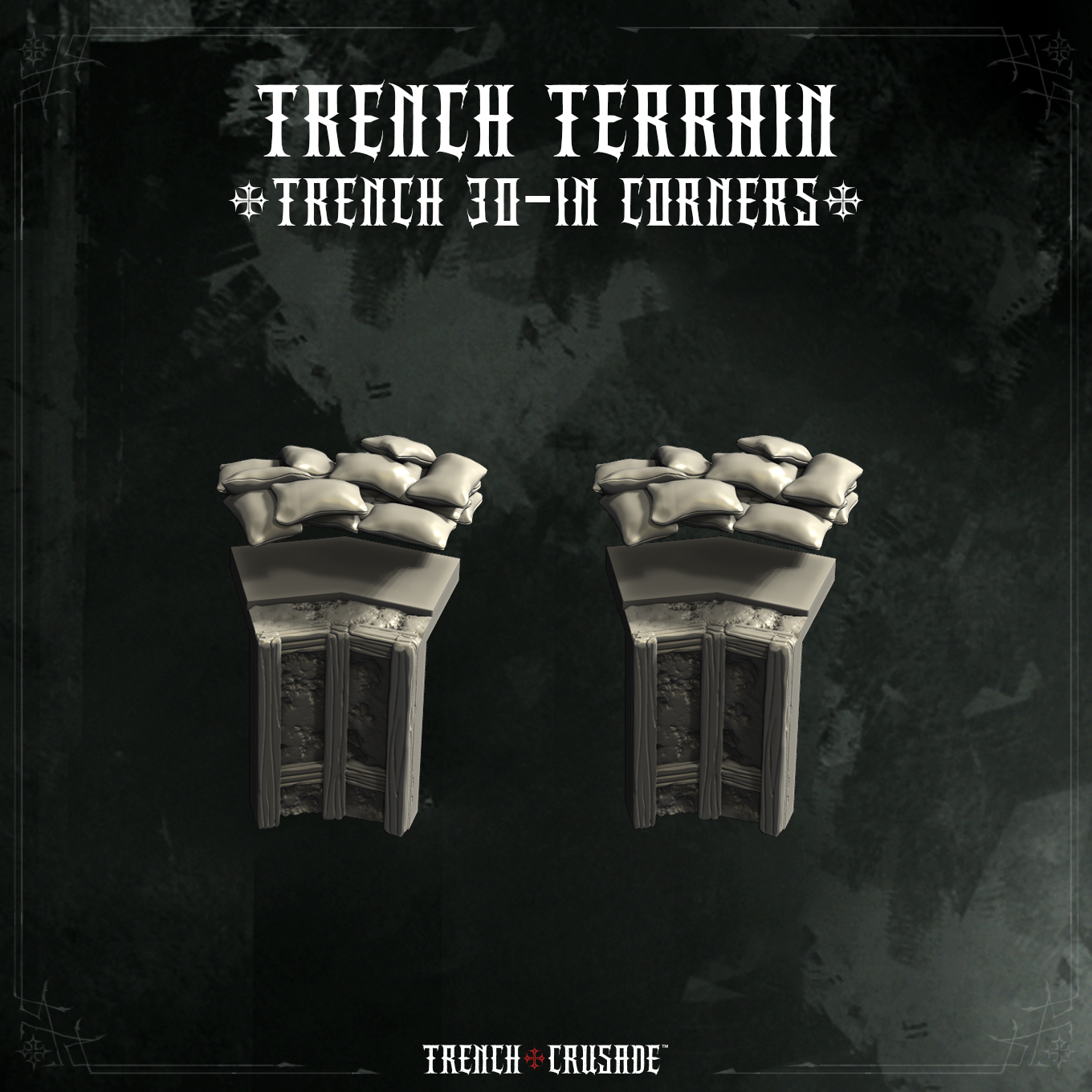 Trench Crusade terrain - Trench 30in corners