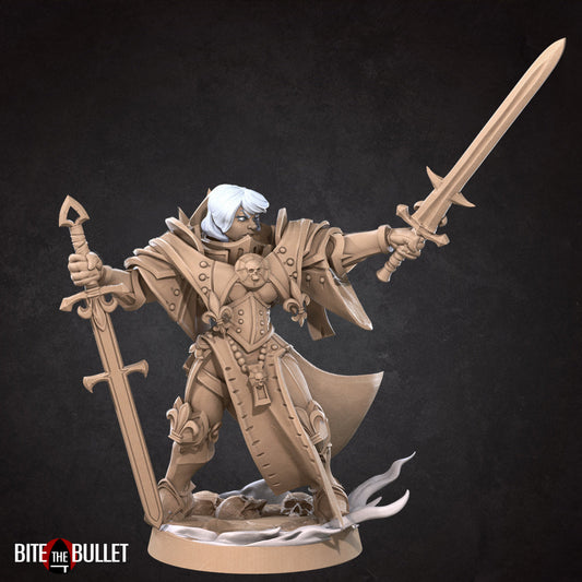 War Sister Squad Leader (Twin Sword) | Battle Sisters Part 2 | Fantasy Miniature | Bite the Bullet