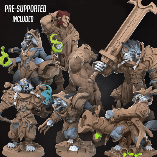 Werewolf Worgen Miniatures | Fantasy Miniature | Bite the Bullet