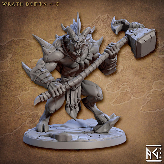Wrath Demon C | Abyss Demons | Fantasy D&D Miniature | Artisan Guild