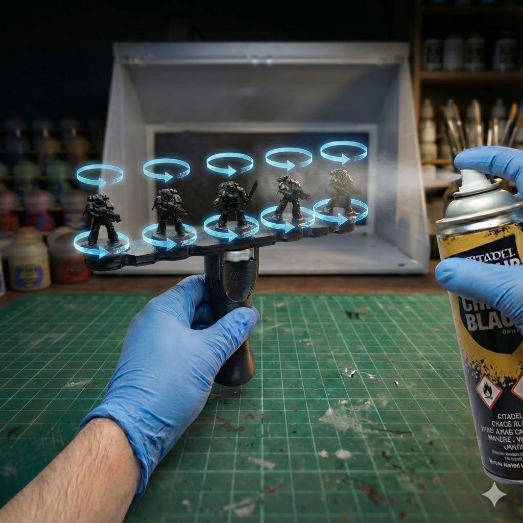 BATCHMASTER™ V2 - 360* Rotating Spray Stick Paint Handle