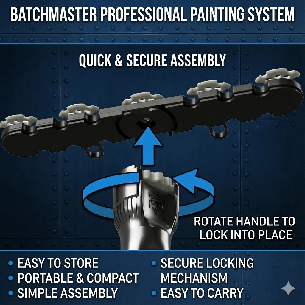 BATCHMASTER™ V2 - 360* Rotating Spray Stick Paint Handle