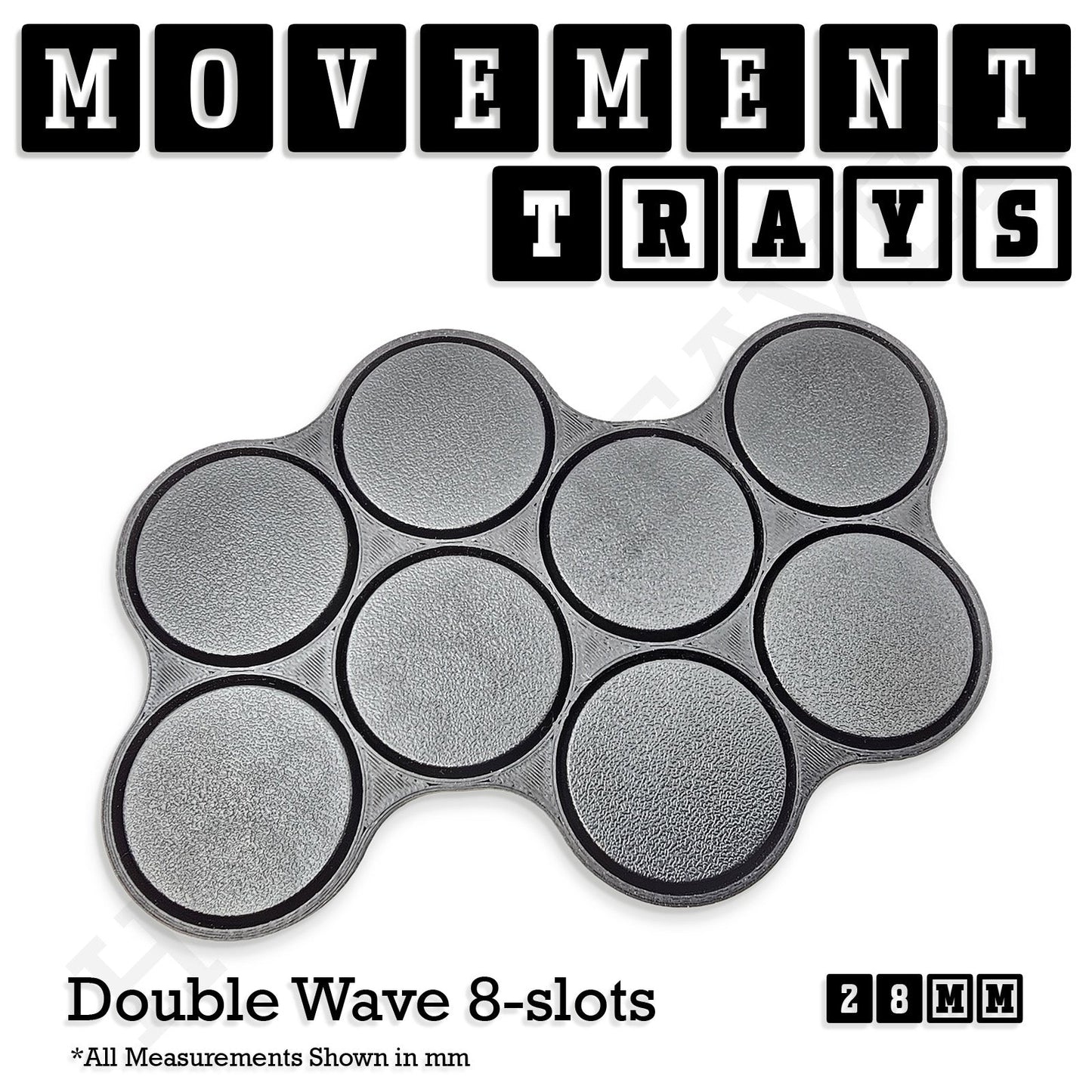 28mm Movement Trays for Tabletop Games | Wargaming | Full Range
