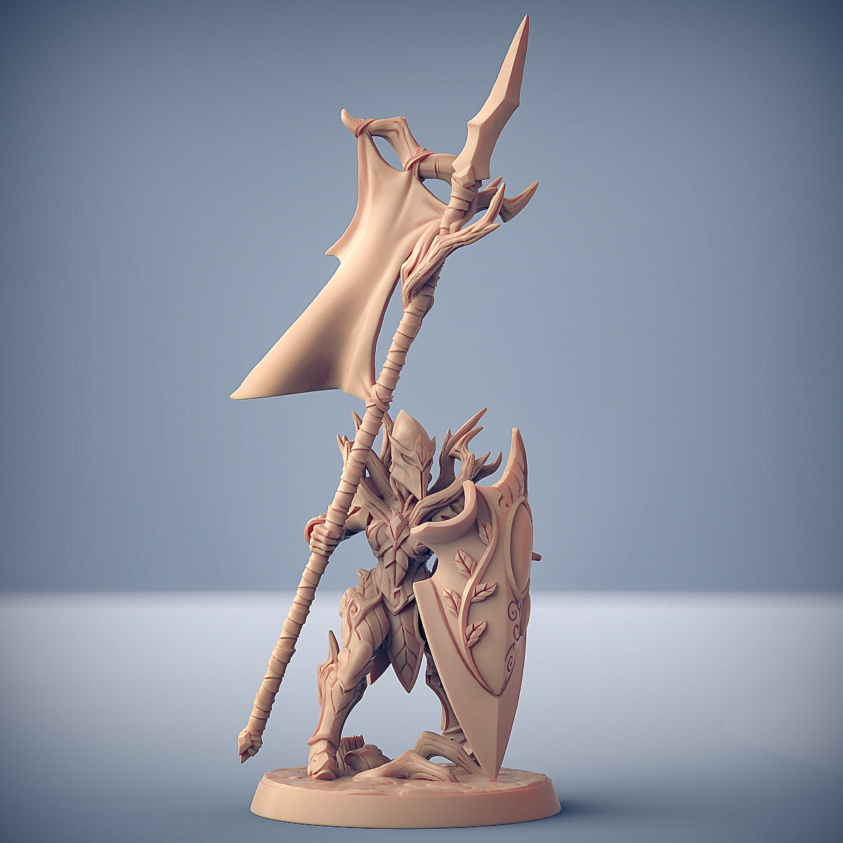 Elven Knight F (Helmet) | Sylvan Knights | Fantasy D&D Miniature | Artisan Guild