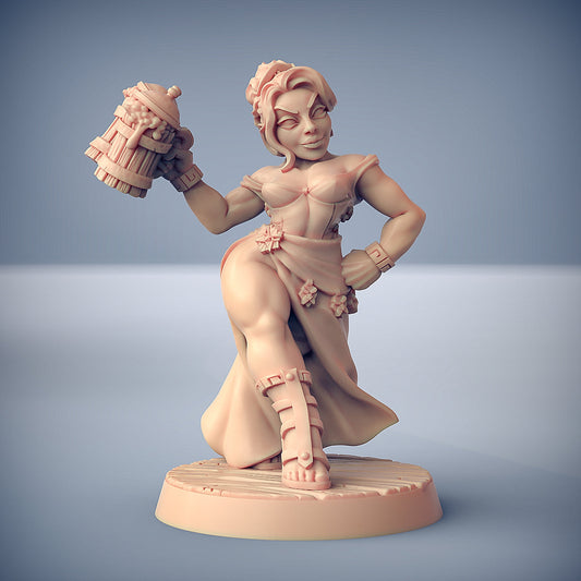 Fraia Dwarven Beauty | Dwarven Oathbreakers | Fantasy D&D Miniature | Artisan Guild