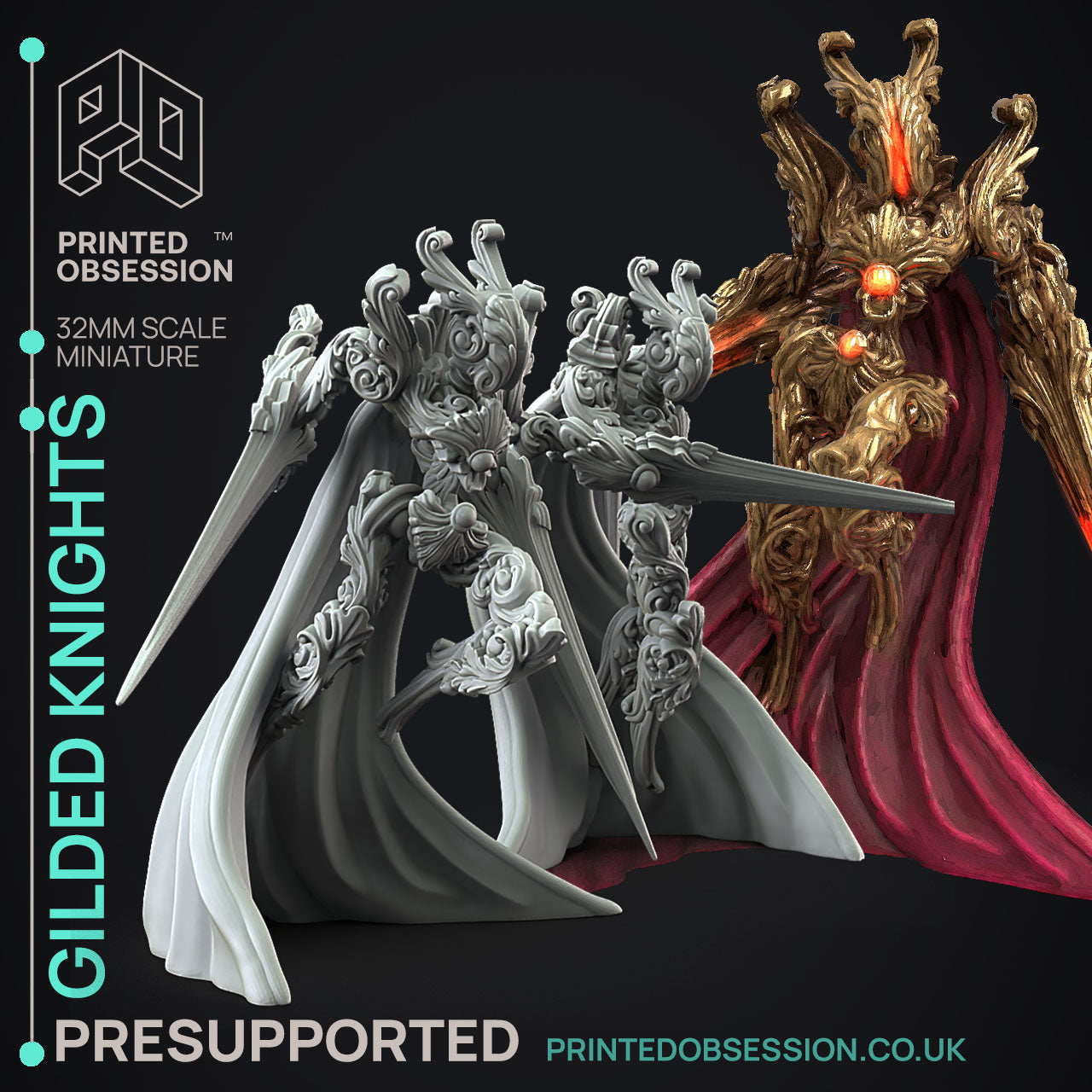 Flesh of Gold Miniatures | Fantasy Miniature | Printed Obsession
